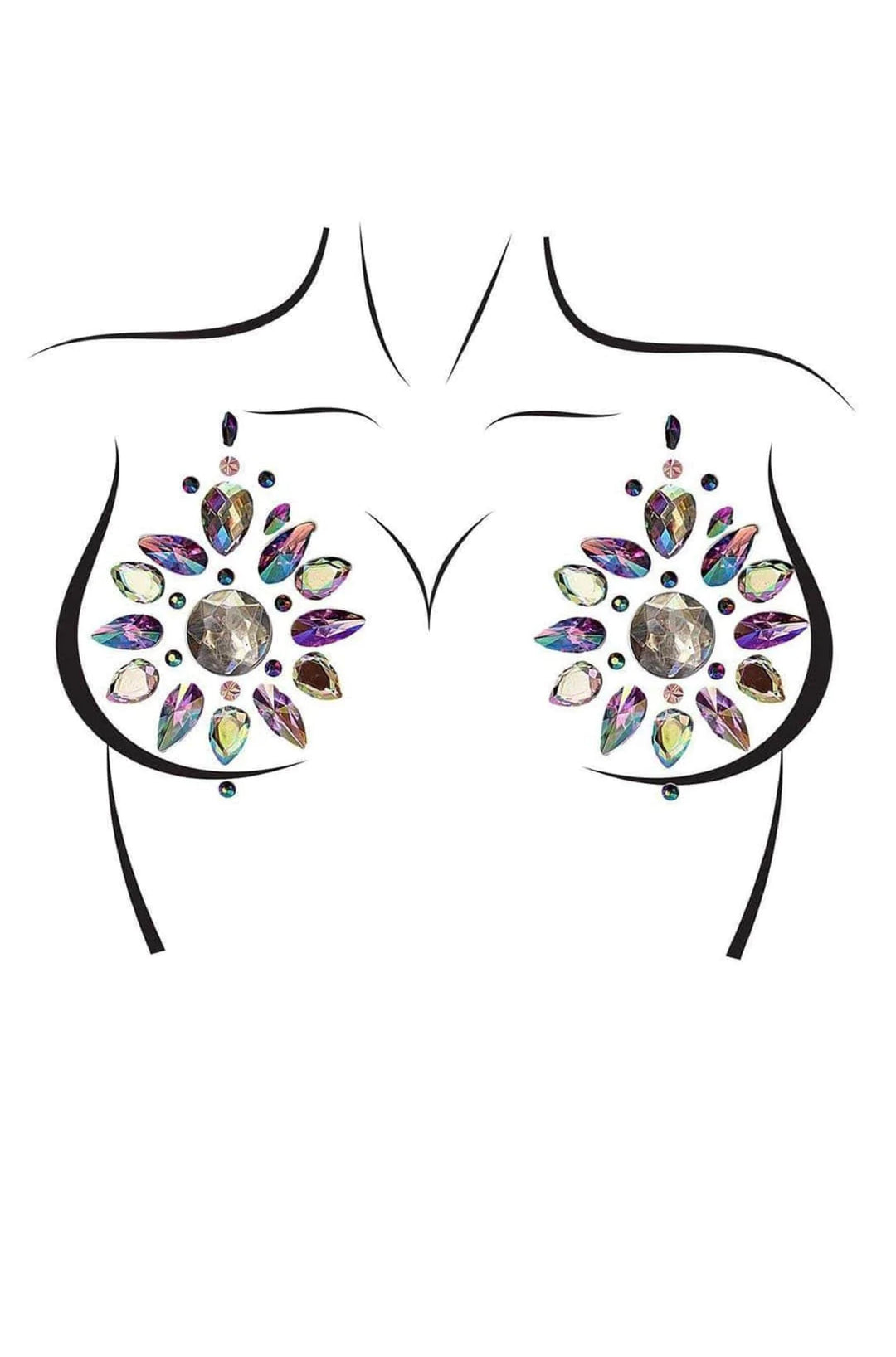 Cressida Jewels Sticker Nipple Pasties - PartyExperts