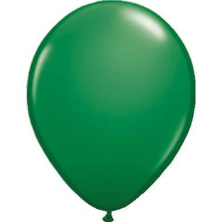 Dark Green Balloons Metallic - 100 pieces - PartyExperts