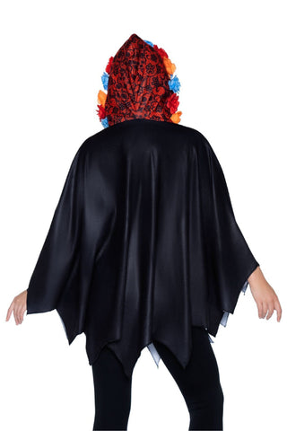 Day of the Dead Poncho Costume - PartyExperts