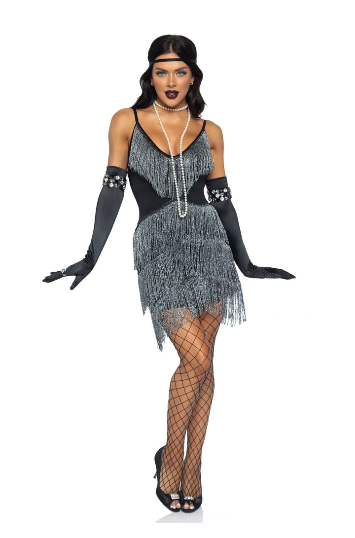 Dazzling Flapper 1920s Costume - PartyExperts