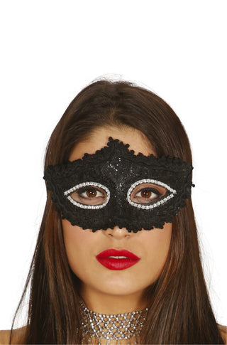 Decorated Black Mask.
