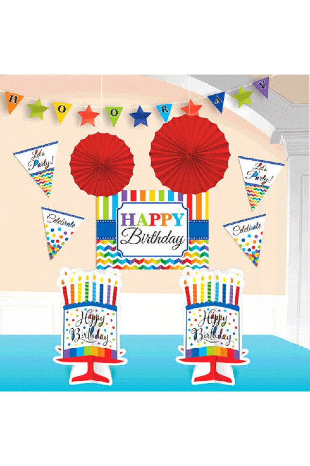Decorating Kit Party DÃ©cor, Assorted Sizes, Multi Color - PartyExperts