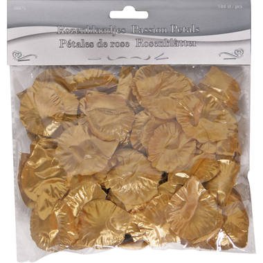 Deluxe Gold Rose Petals - PartyExperts