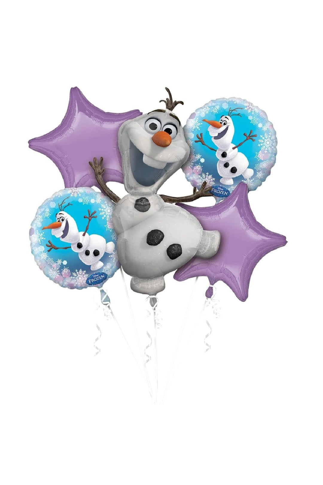 Disney Frozen Olaf Balloon Bouquet 5pcs - PartyExperts