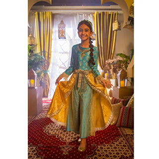 Disney Golden Princess Jasmine Prestige Dress Up Costume - PartyExperts