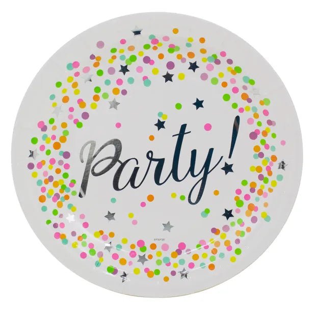 Disposable Plates Confetti Party - PartyExperts