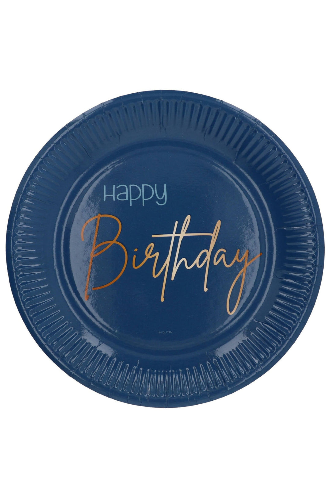 Disposable Plates Elegant True Blue - PartyExperts