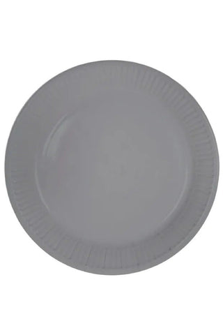 Disposable Plates Silver Metallic Mat - PartyExperts