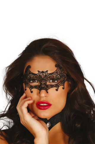 Embroidered Bat Mask.
