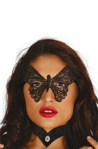 Embroidered Butterfly Mask.