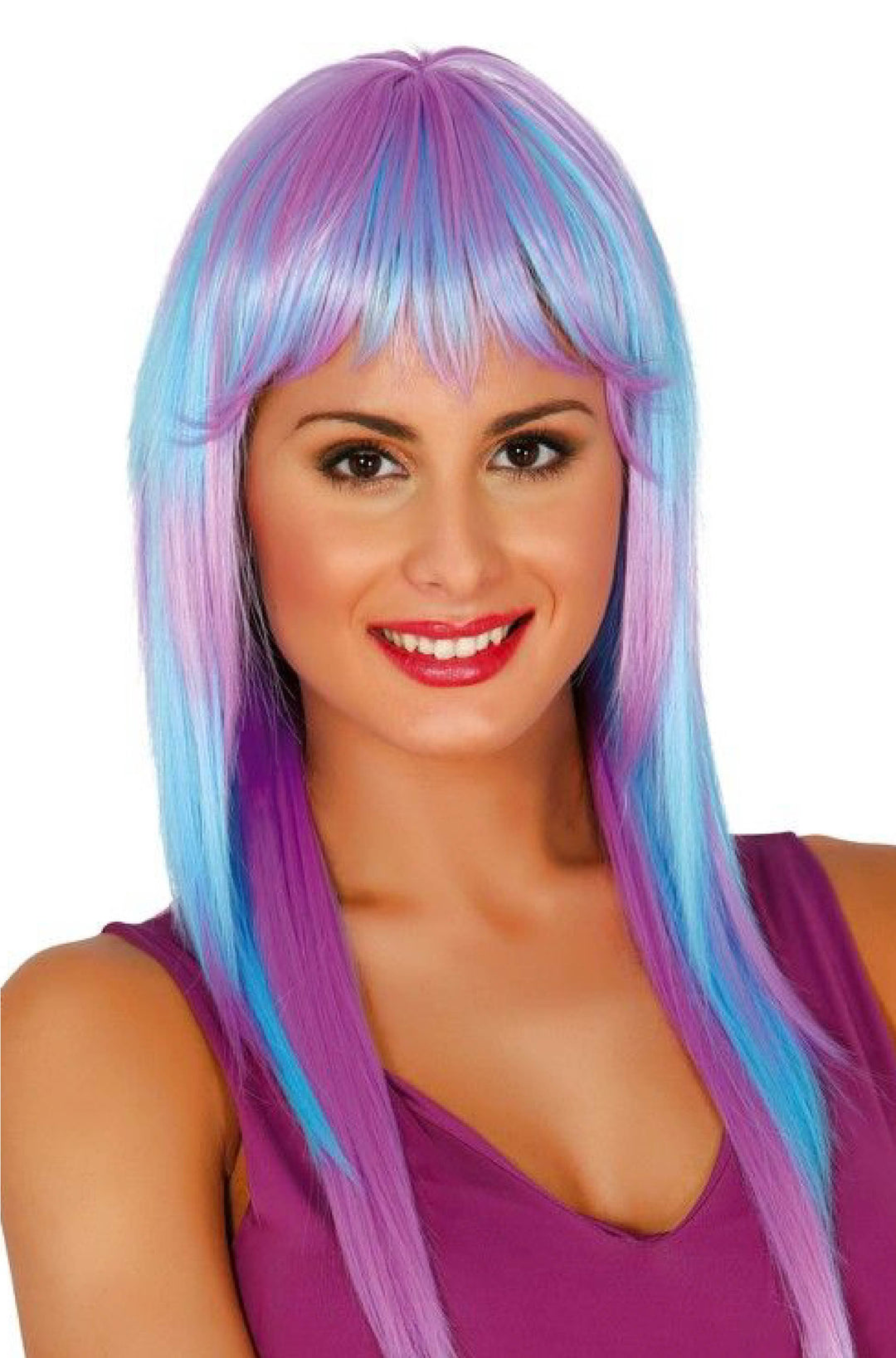 Extra Blue Long Hair Wig.