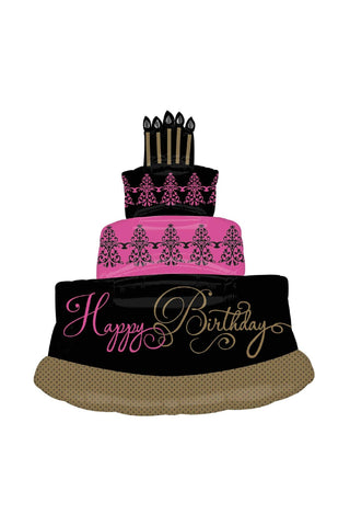Fabulous Celebration Cake SuperShape Foil Balloon - PartyExperts