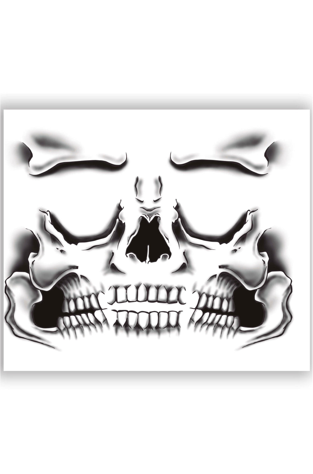 FACE SKELETON TATTOO - PartyExperts