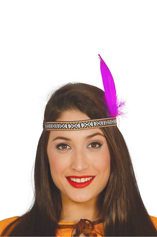 Feather Indian Woman Pink.