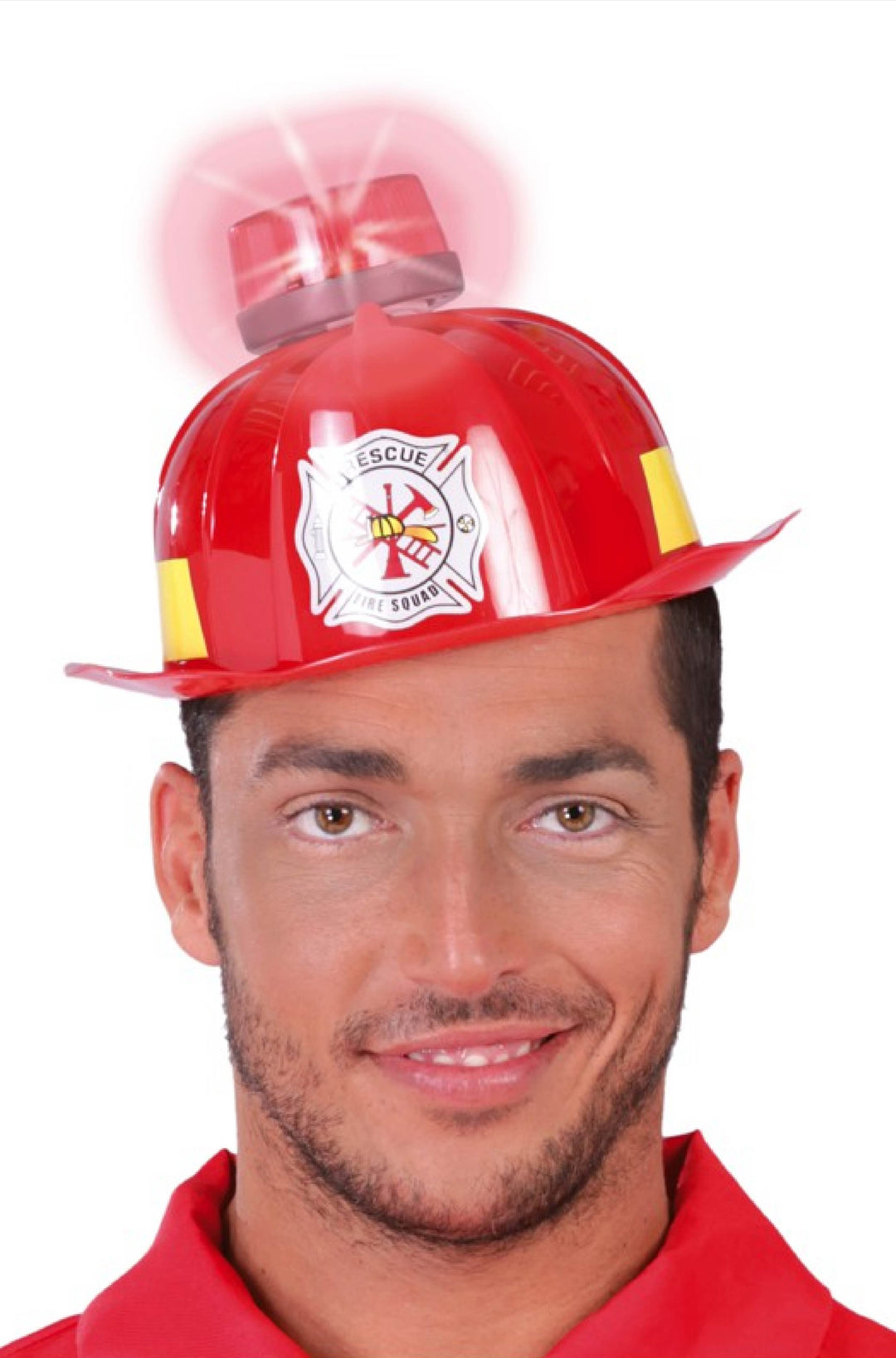 FIREMAN HELMET WITH SIREN, LIGHT AND SOU - PartyExperts