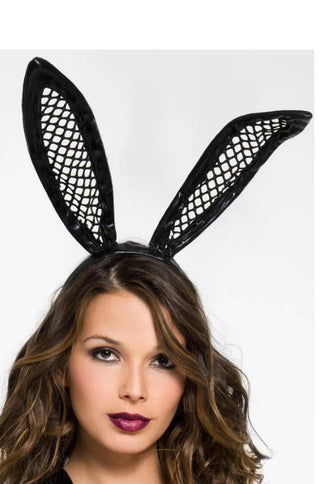 Fishnet Rabbit Headband - PartyExperts