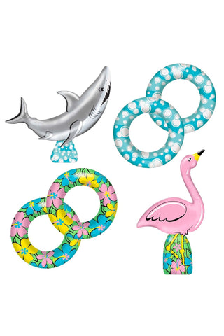 Flamingo Or Shark Ring Toss (Sold Per Type) - PartyExperts