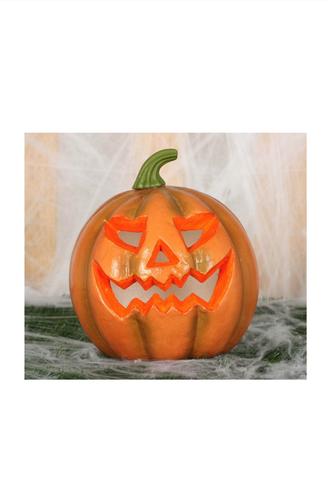 FOAM PUMPKIN WITH LIGHT - 24 cm - PartyExperts