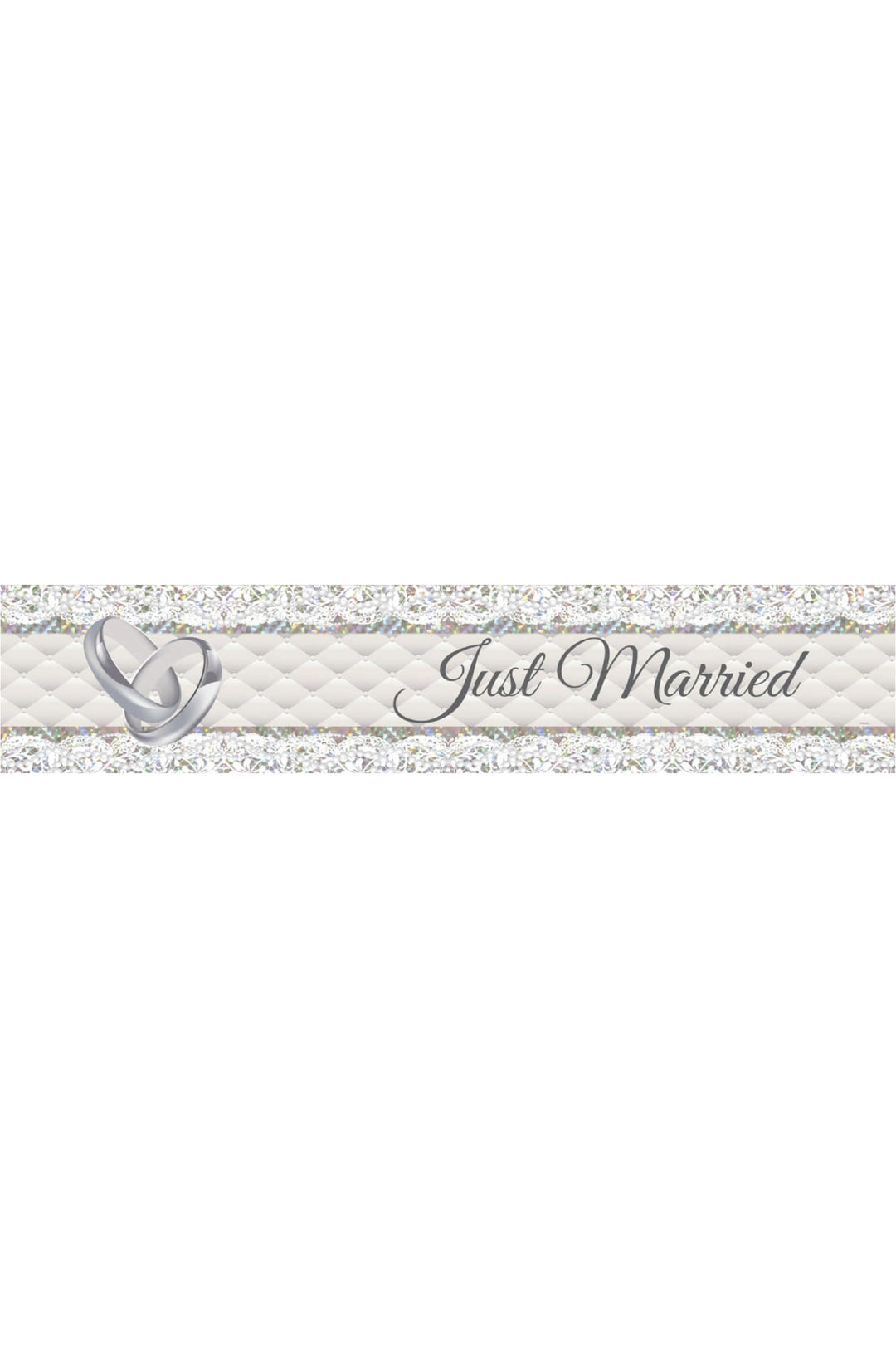 Foliebanner Just Married 260x19cm - PartyExperts