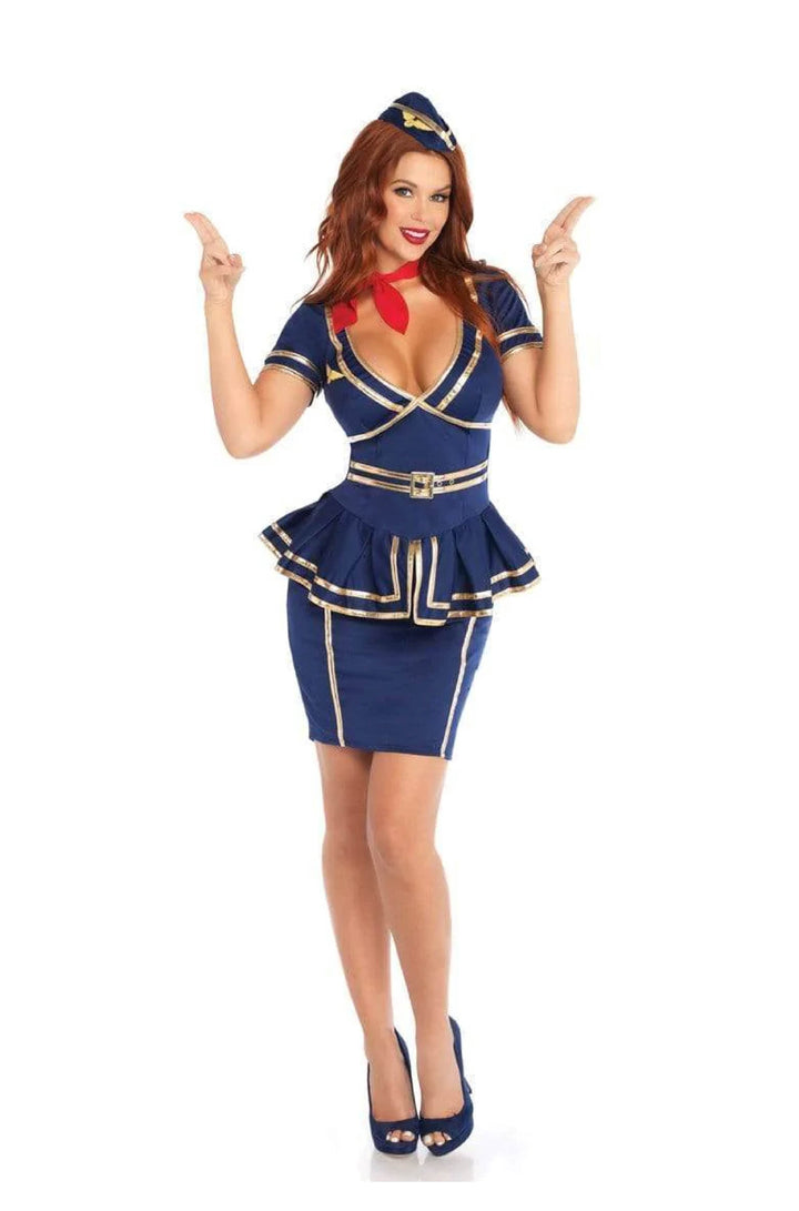 Friendly Skies Flight Attendant Costume - PartyExperts