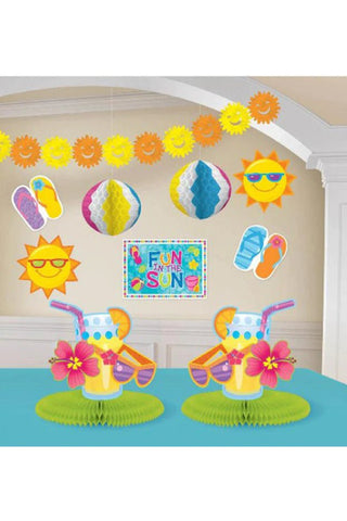 Fun In The Sun Decorating Kit 10pcs - PartyExperts