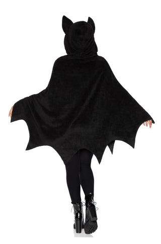 Furry Bat Costume Poncho - PartyExperts