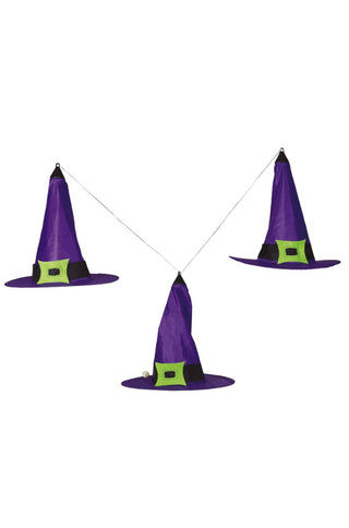 3 Witch Hat Garland LED Decoration.