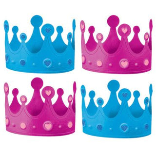 Girl Or Boy? Crowns Pink/ Blue 12pcs - PartyExperts