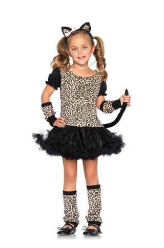 Girl's Pretty Little Leopard Costume - PartyExperts
