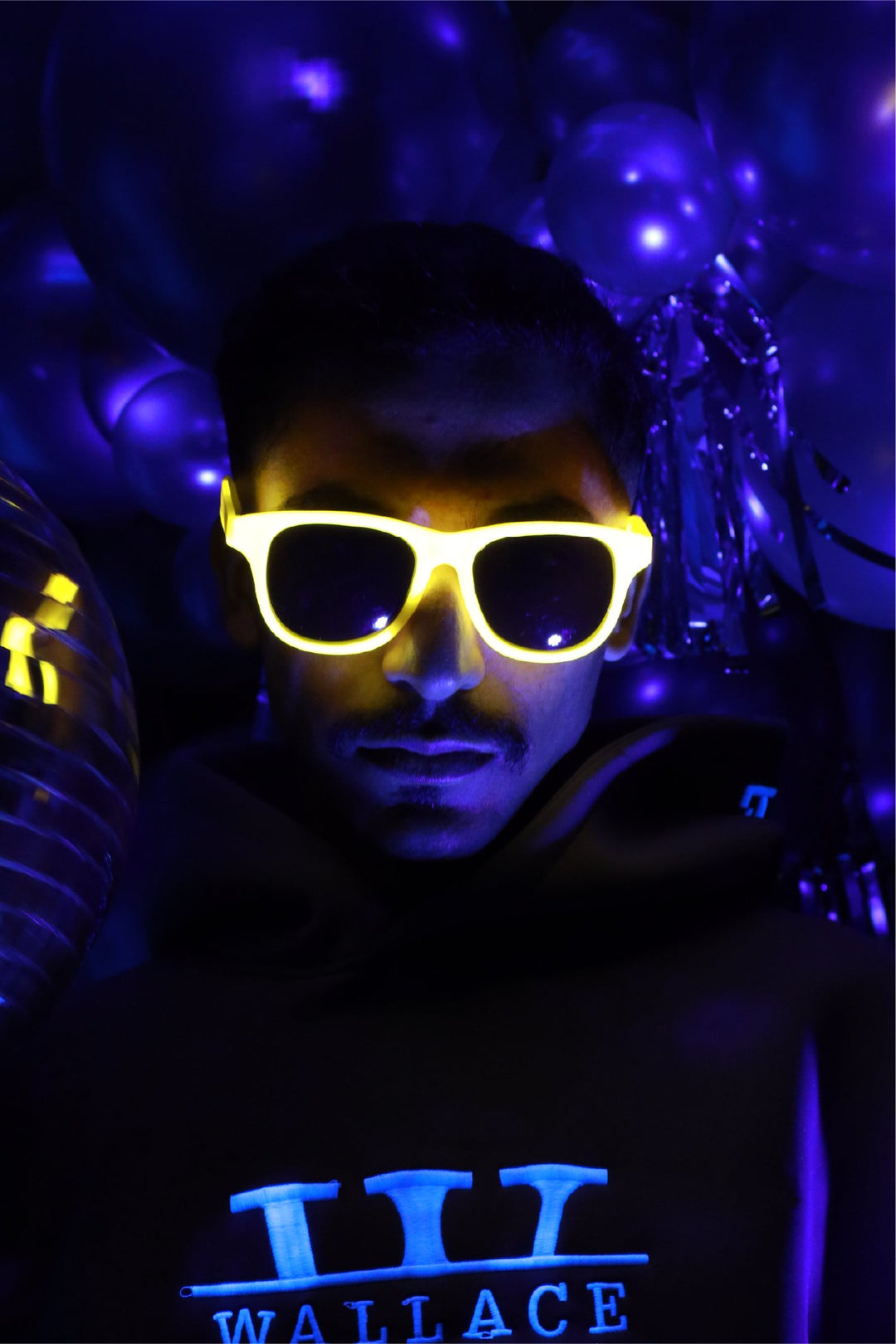 Glasses Neon Yellow - PartyExperts