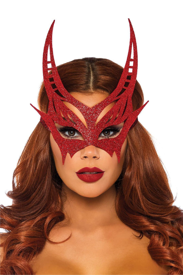 Glitter Devil Mask - PartyExperts