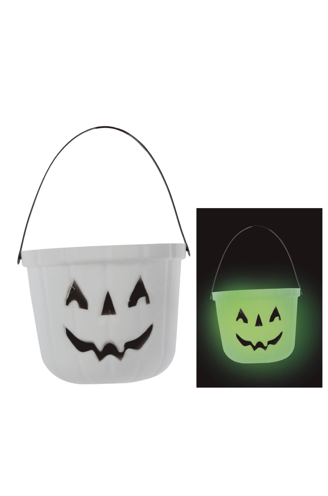 GLOWS IN THE DARK PUMPKIN BUCKET - PartyExperts