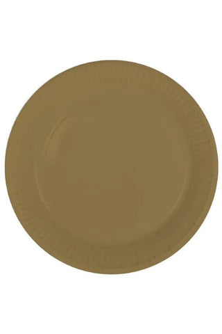 Gold Disposable Plates - PartyExperts