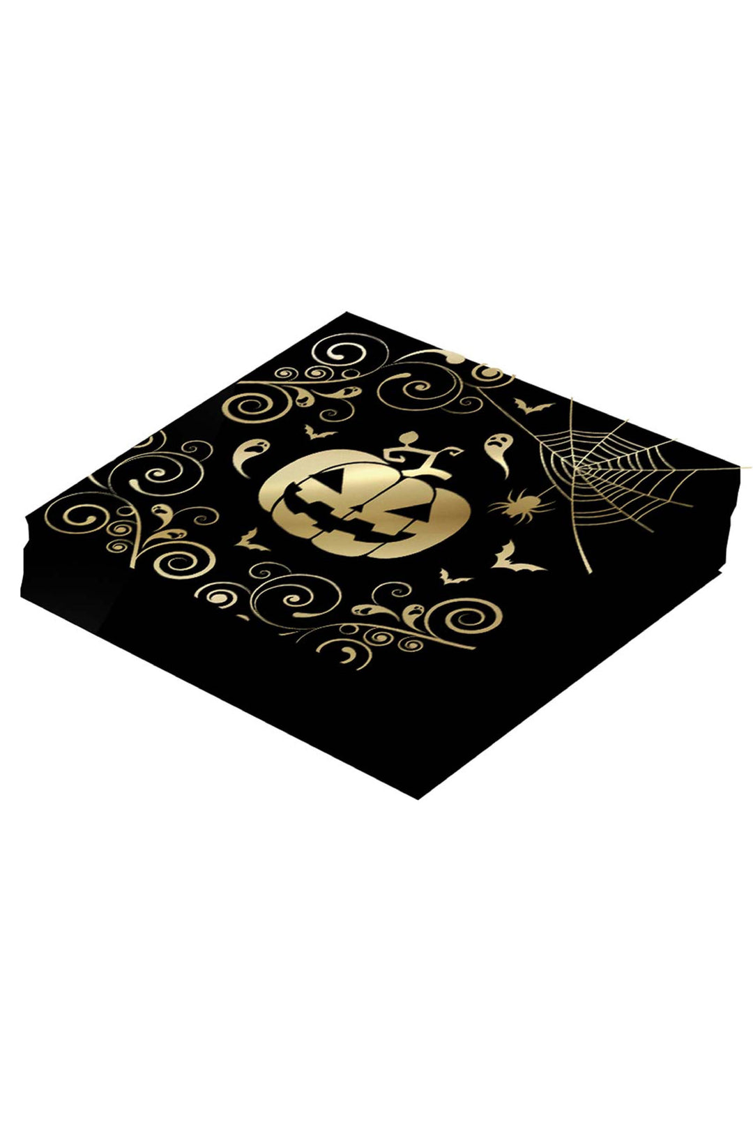 GOLD PUMPKIN NAPKINS - PartyExperts