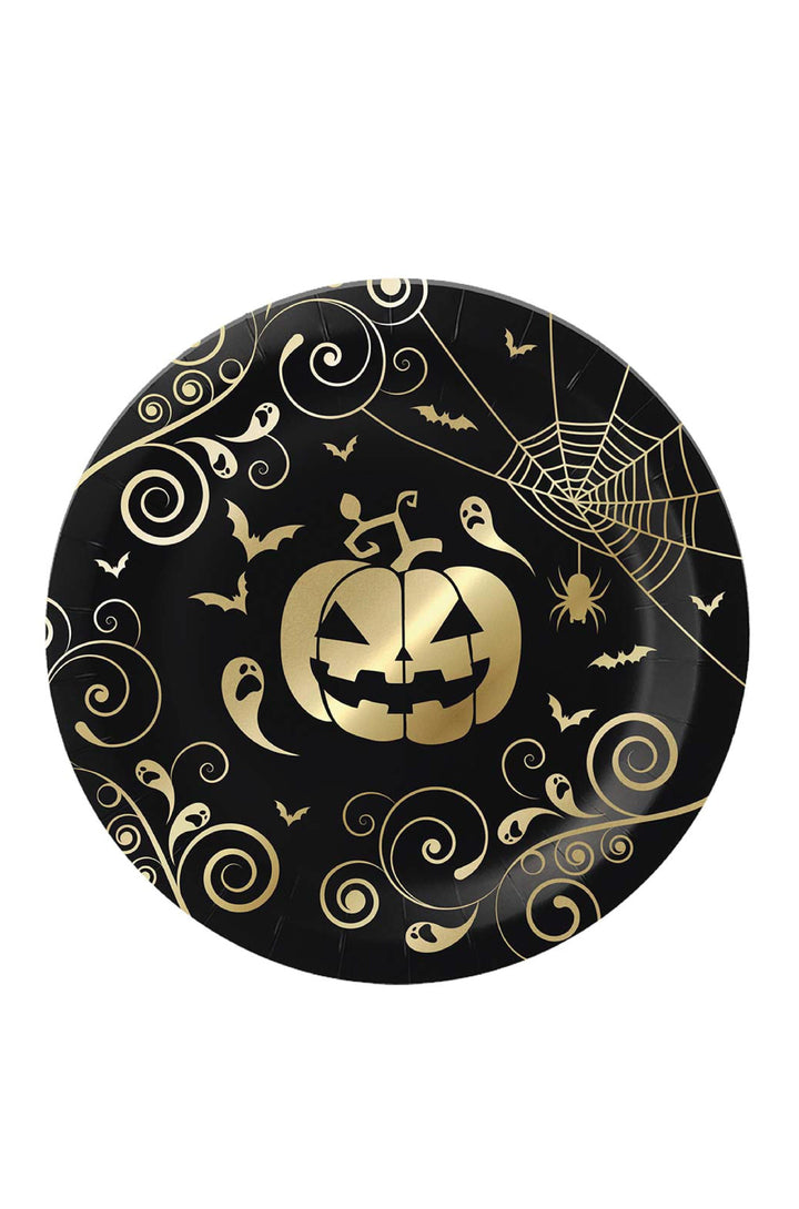 GOLD PUMPKIN PLATES - PartyExperts