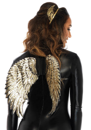 Gold Sequin Wings.