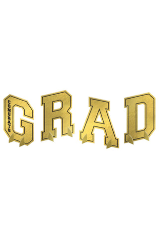 Grand Gold Letters 4pcs includes - PartyExperts