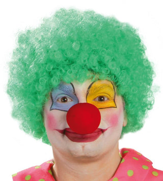 Green Clown Curly Wig - PartyExperts