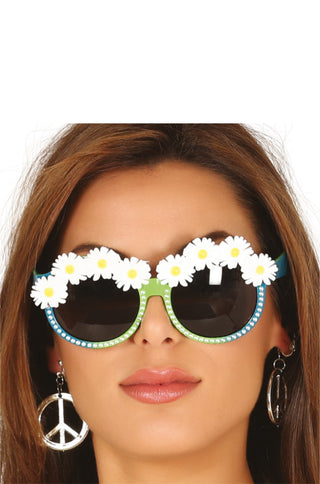 Green Glasses with Daisies.
