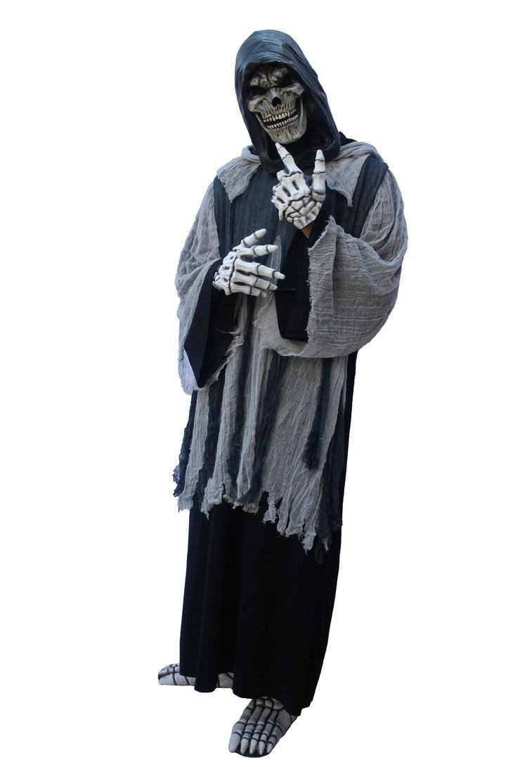 Grey Grim Reaper Costume - PartyExperts