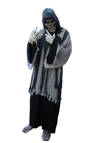 Grey Grim Reaper Costume - PartyExperts