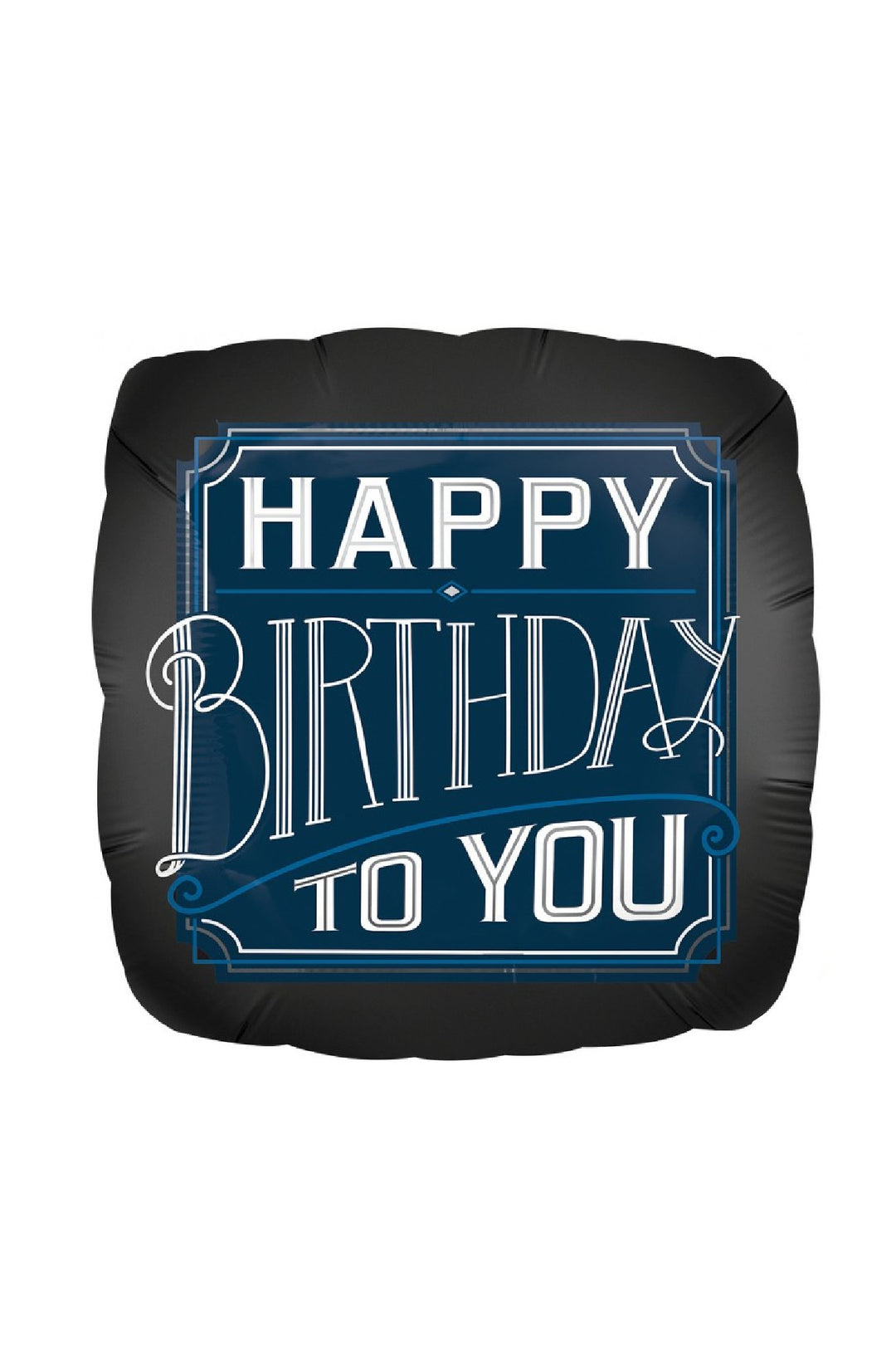 Happy Birthday Man Satin Foil Balloon 45cm - PartyExperts