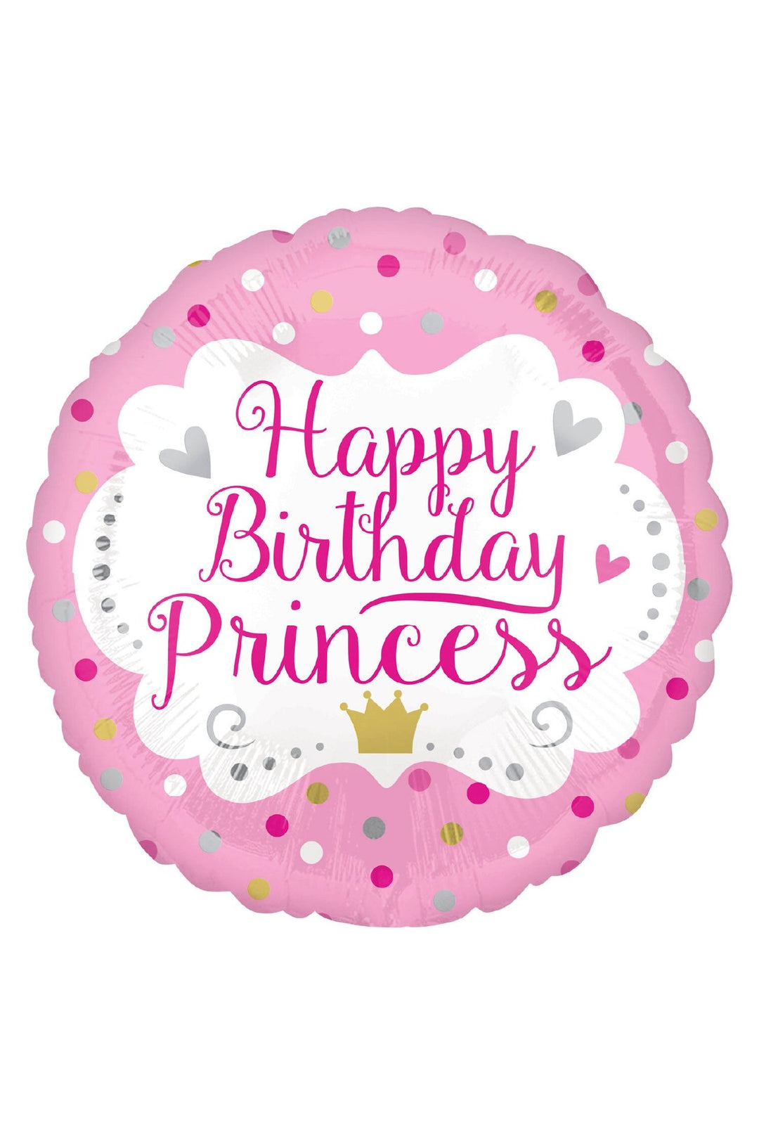 HAPPY BIRTHDAY PRINCESS FOIL BALLOON 18INCH - PartyExperts