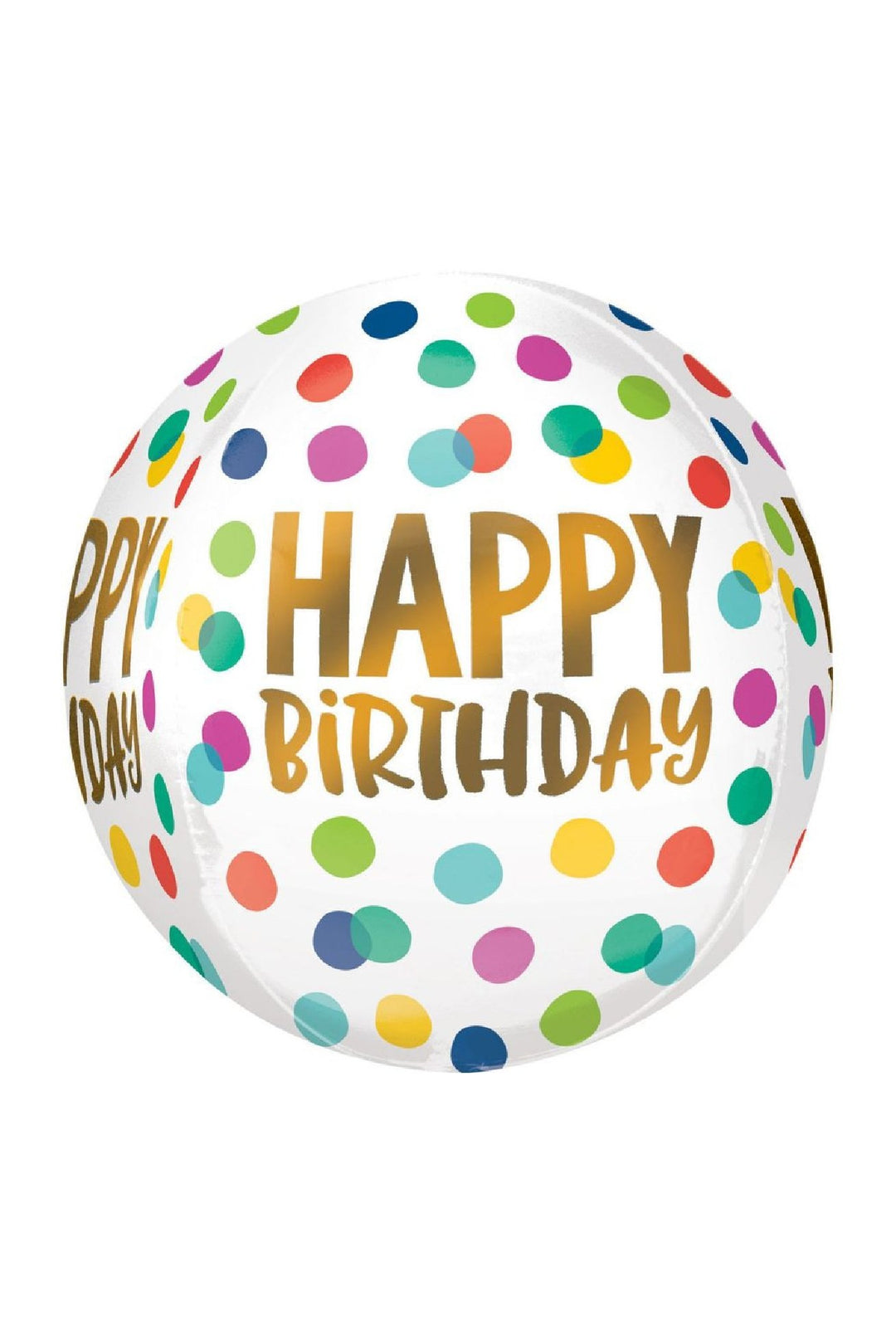 Happy Dots ORBZ FOIL BALLOON - PartyExperts