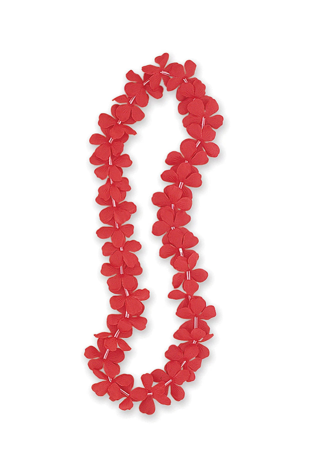 Hawaiian Party Lei, 40", Red - PartyExperts