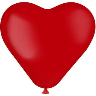Heart-shaped Balloons Ruby Red - PartyExperts