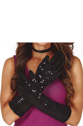 High Quality Sequined Gloves - PartyExperts