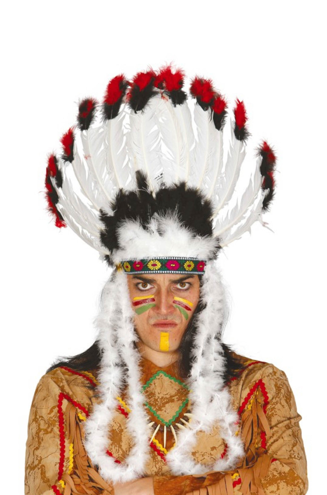 INDIAN FEATHER HEADDRESS - PartyExperts