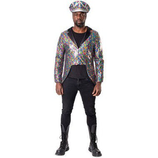 Jacket with Rainbow Sequins for Men - PartyExperts