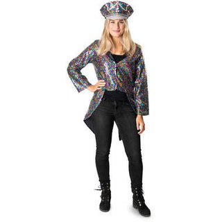 Jacket with Rainbow Sequins for Women - PartyExperts